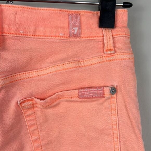 7 FOR ALL MANKIND High Waist Ankle Skinny Jeans - 25 - Picture 8 of 12